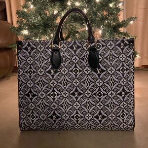 Louis Vuitton OnTheGo Tote Limited Edition Since 1854 Monogram Jacquard GM black